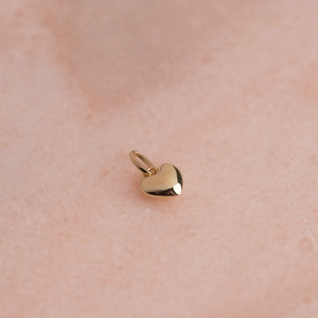 Sisi Copenhagen Heart guld vedhæng hjerte 7 mm