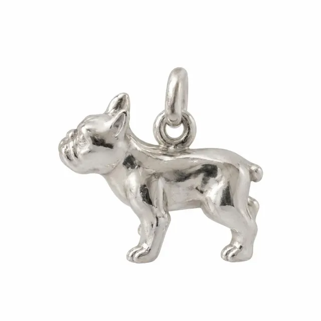 Wos Up Frenchie berlock 925 sølv hund