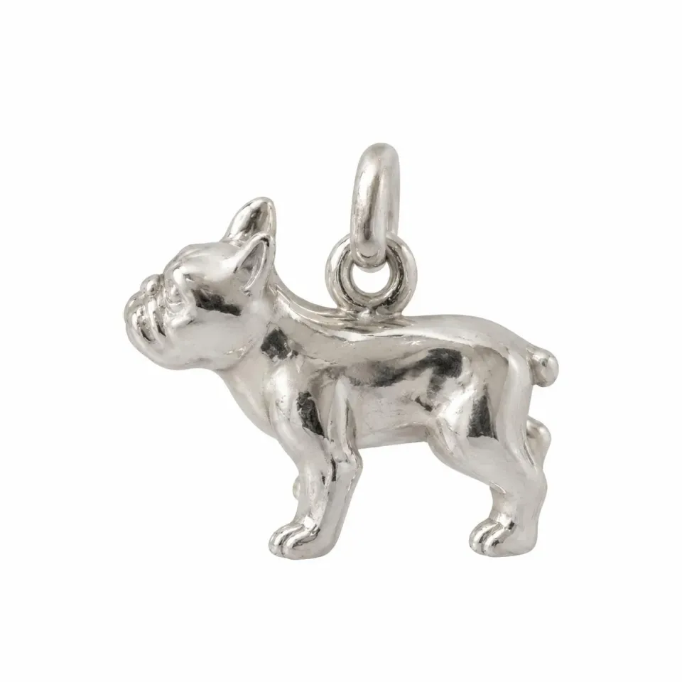 Wos Up Frenchie berlock 925 sølv hund