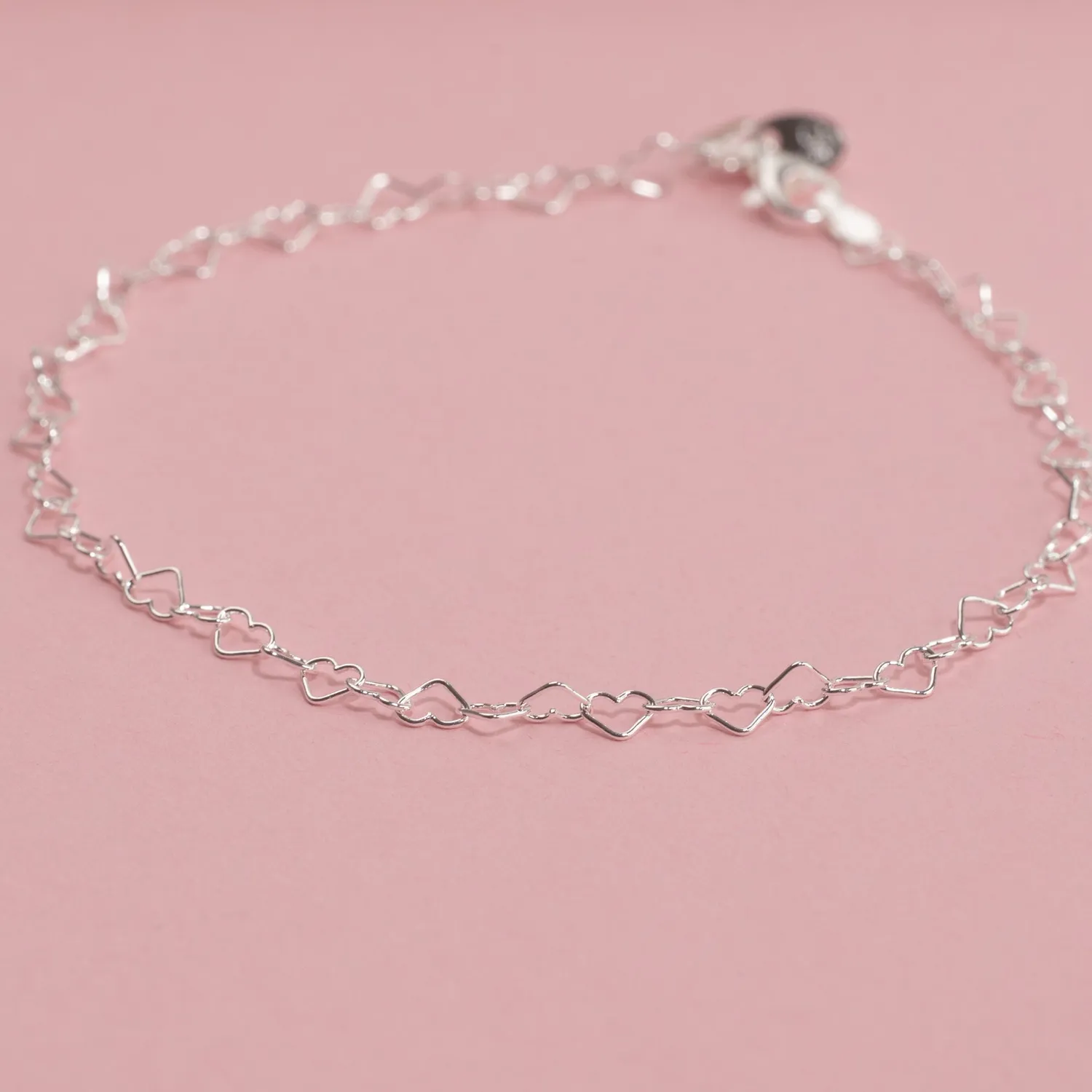 Sisi Copenhagen Amira armbånd sølv 20 cm hjerter