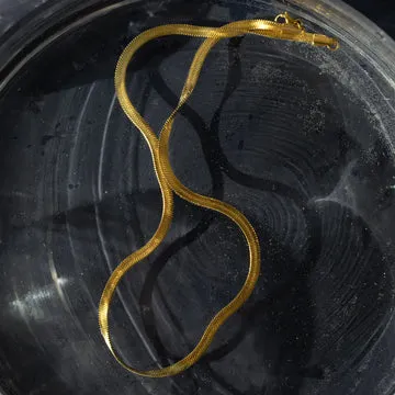 TIMI OF SWEDEN Ivy halskæde slangekæde 40+5 cm