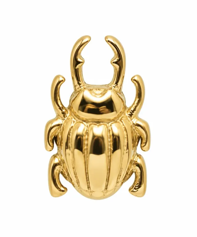 Wos Up Bug stud ørering guld bille single