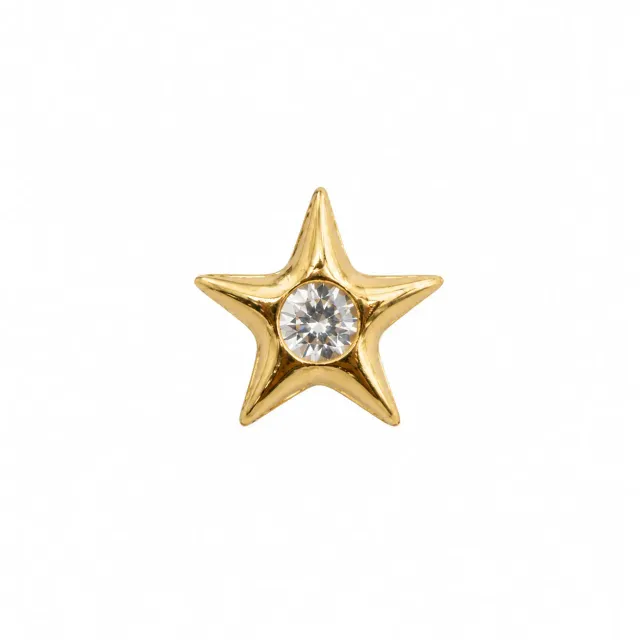 Wos Vivi Stud single ørering forgyldt stjerne