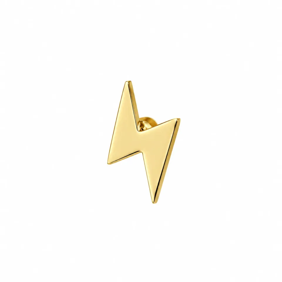 Wos Up Flash Mini single ørering guld 0,9 cm stål