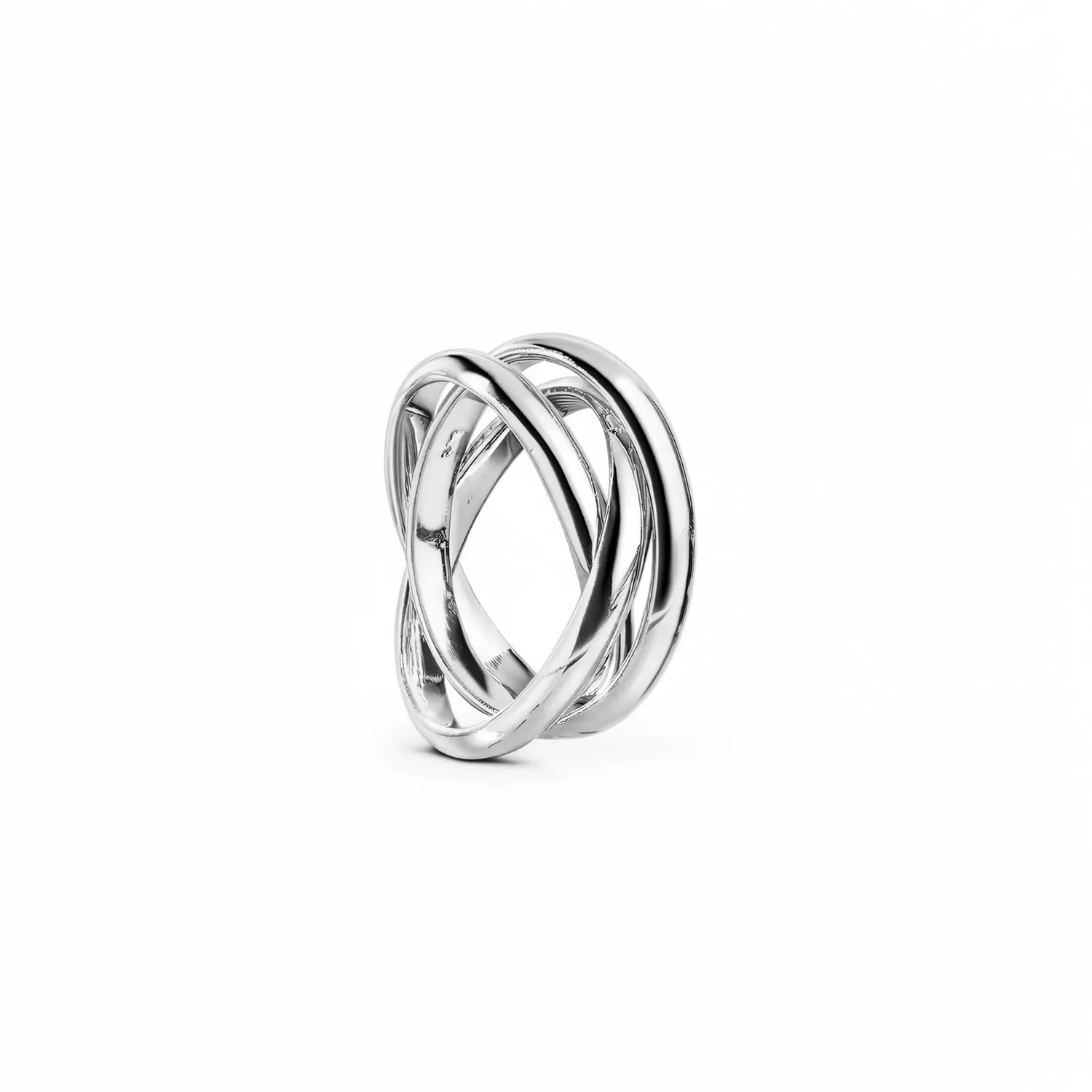 TIMI OF SWEDEN Alvy ring sølv snoet vandtæt 18 mm