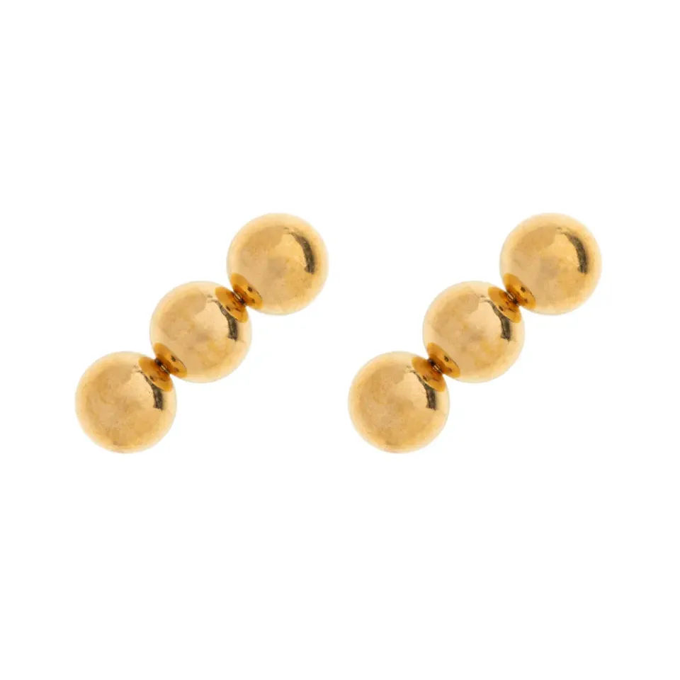 TIMI OF SWEDEN Emma 3 Dots stud øreringe guld stål