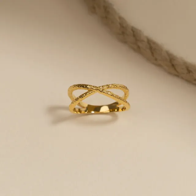Sisi Copenhagen Winnie ring forgyldt rå