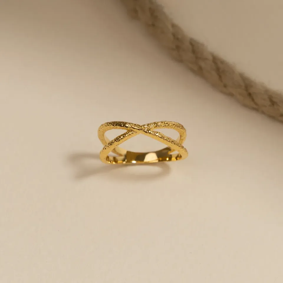Sisi Copenhagen Winnie ring forgyldt rå