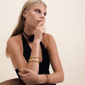 TIMI OF SWEDEN Tiril Circle Chain øreringe rustfrit stål vandtætte