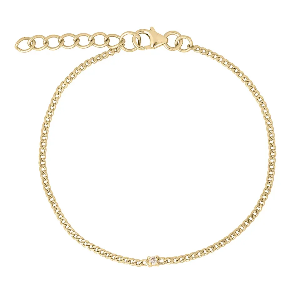 Bykjaergaard Infinity armbånd forgyldt sølv med diamant 0,04 ct