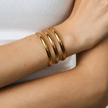 TIMI OF SWEDEN Norma Triple armbånd rustfrit stål vandtæt