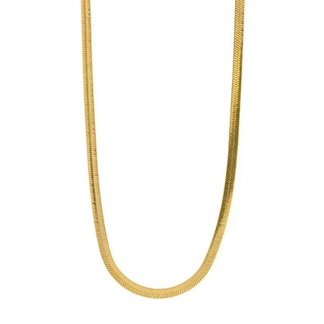 TIMI OF SWEDEN Ivy halskæde snake chain rustfrit stål 46 cm