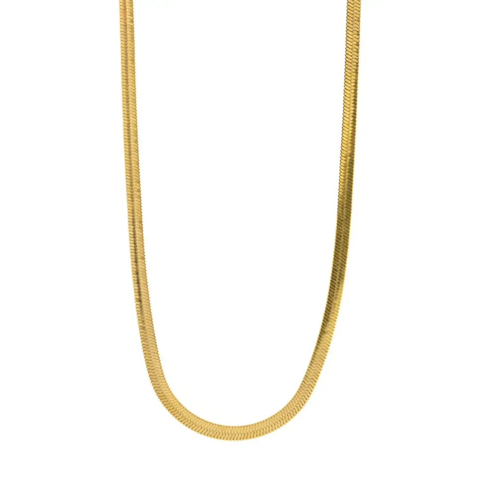 TIMI OF SWEDEN Ivy halskæde snake chain rustfrit stål 46 cm
