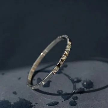 TIMI OF SWEDEN Fay crystal armbånd rustfrit stål guld 15 cm
