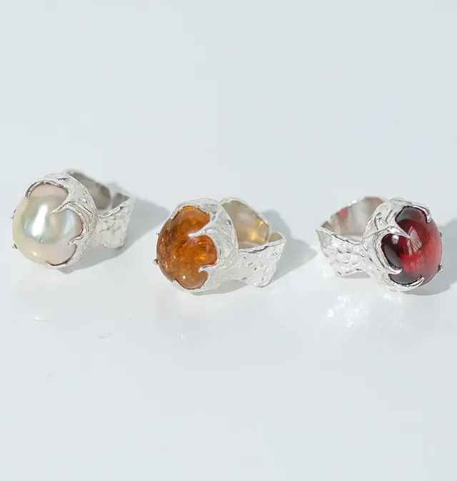 Wos Bedazzled Draco ring sølv justerbar