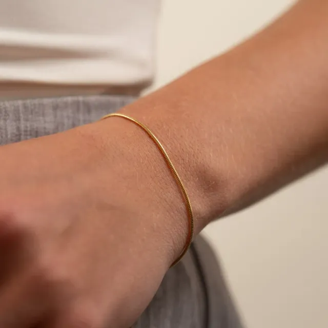 Sisi Copenhagen Cornelia armbånd forgyldt sølv 19,5 cm