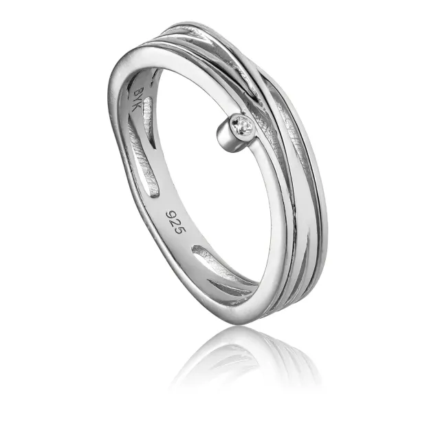Bykjaergaard Glory ring sølv zirkonia str. 54
