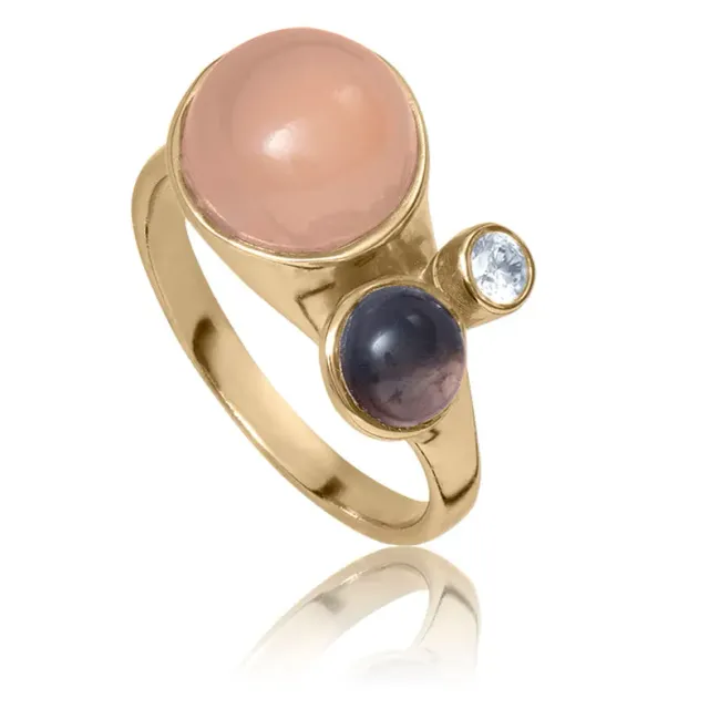 Bykjærgaard Fine ring 14 kt guld tsavorit