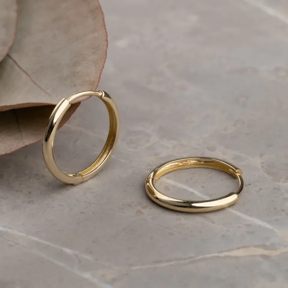 Sisi Copenhagen Nancy creoler par 20 mm 9 kt guld