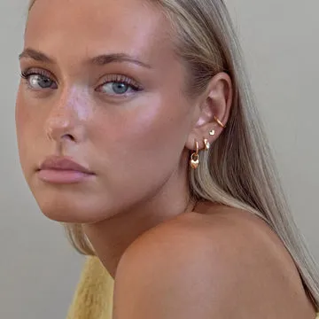 Timi of Sweden Petite Heart stud øreringe forgyldt par