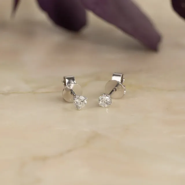 Sisi Copenhagen Simple Lab-Diamond ørestikker hvidguld 0,33 ct