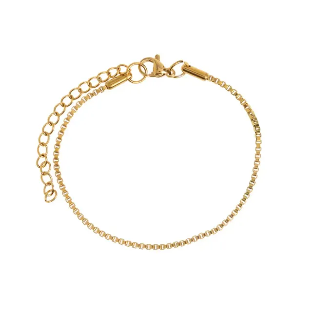 TIMI OF SWEDEN Xia chain armbånd guld 16+5 cm stål
