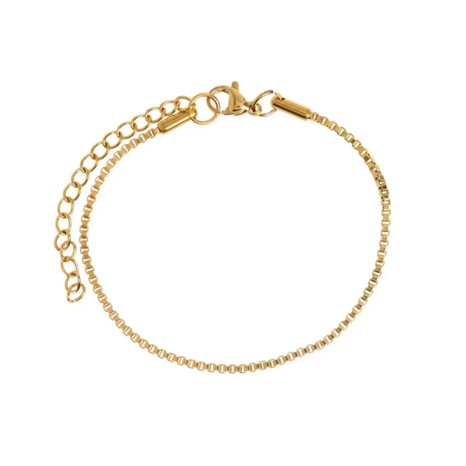 TIMI OF SWEDEN Xia chain armbånd guld 16+5 cm stål