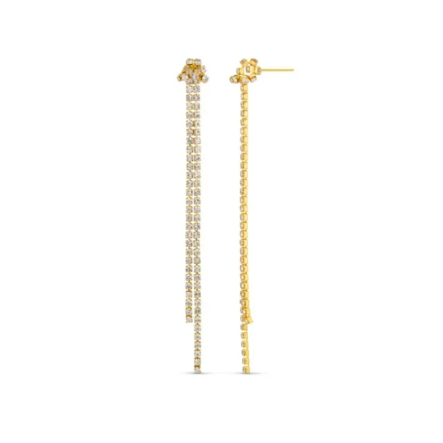 Orelia Tassel Cupchain øreringe guld krystal