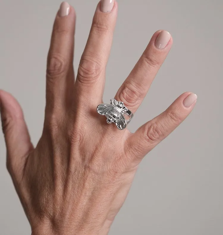 Wos Betty ring sølv sløjfe stål 16-18 mm