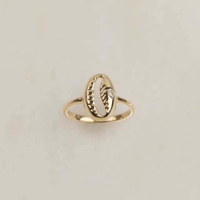Sisi Copenhagen Sea Shell ring guld 0,03 ct lab-diamant