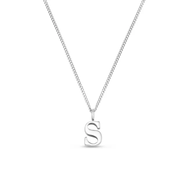 Orelia LUXE S Initial halskæde sølv bogstav S
