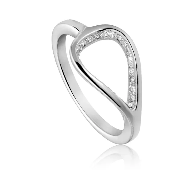Bykjaergaard Royal ring zirkonia sølv str. 54