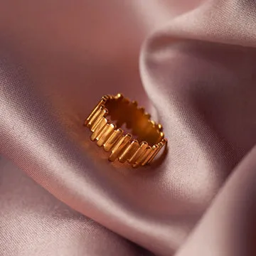 TIMI OF SWEDEN Cleo bred ring justerbar stål
