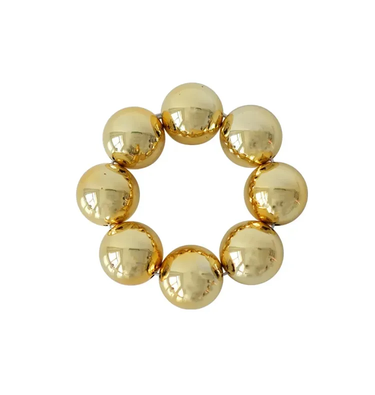WOS UP Ginny armbånd guld elastik 6 cm
