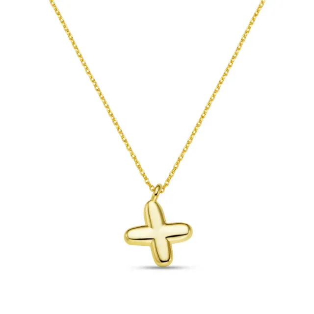Orelia Bubble Initial X halskæde guld bogstav