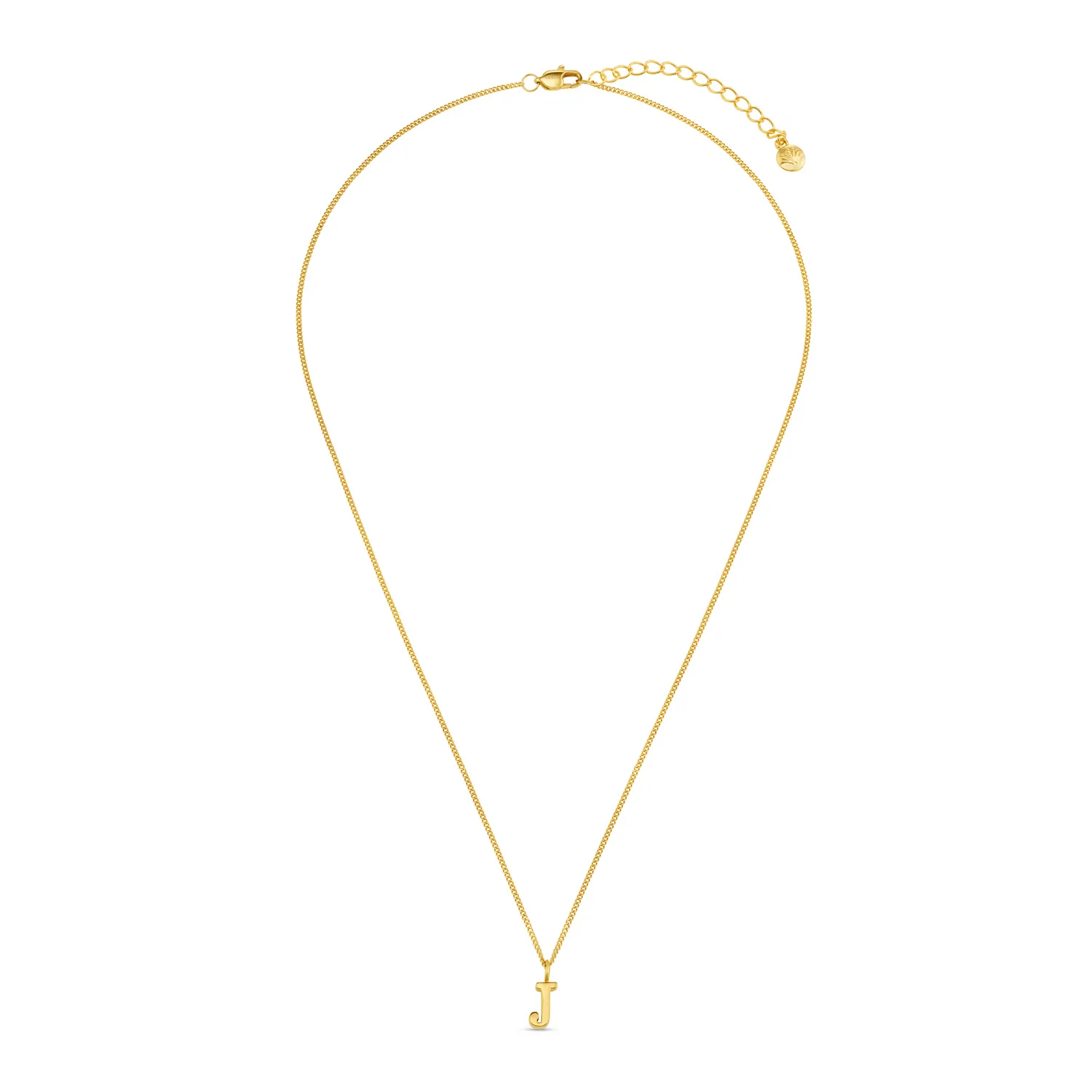 Orelia LUXE J Initial halskæde guld