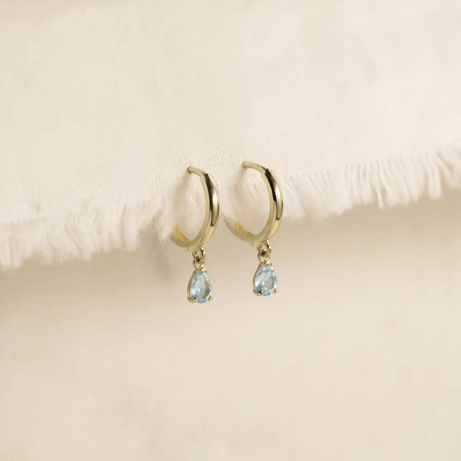 Sisi Copenhagen Paula Blue Topaz øreringe blå topas