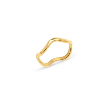 TIMI OF SWEDEN Johanna ring rustfrit stål str. 17,5