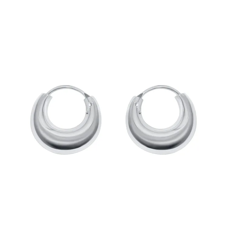 Wos Up Lio hoops 925 sølv 15 mm creoler små