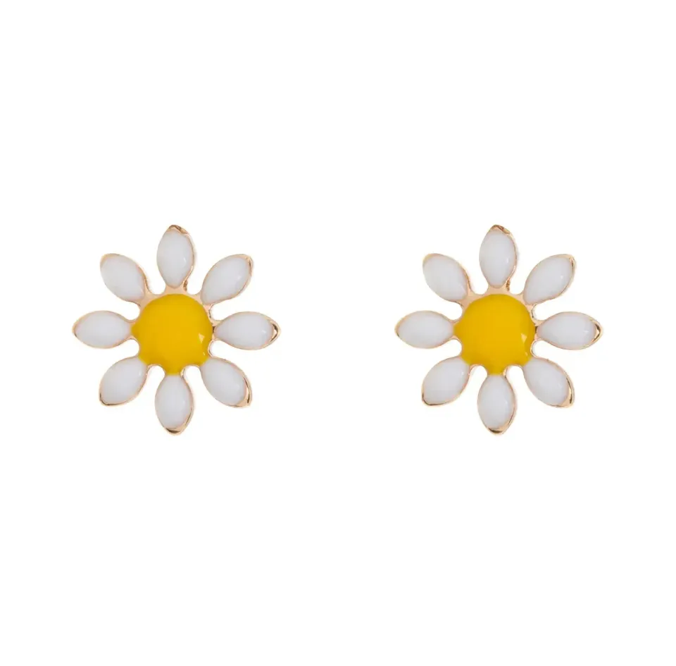 TIMI OF SWEDEN Doris daisy ørestikker guld 6 mm