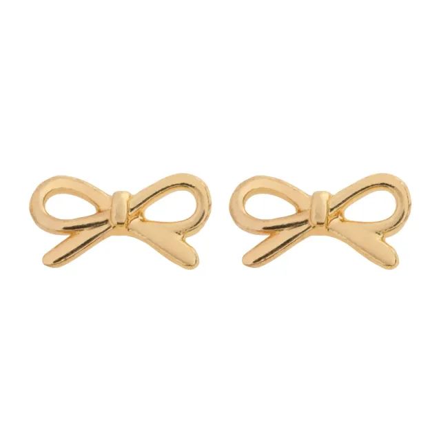 Timi of Sweden Juliette sløjfe stud øreringe forgyldt 3x7 mm