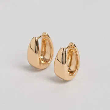TIMI OF SWEDEN Classic Wide Hoop øreringe guld brede