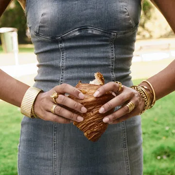 TIMI OF SWEDEN Siri chunky ring rustfrit stål str. 18