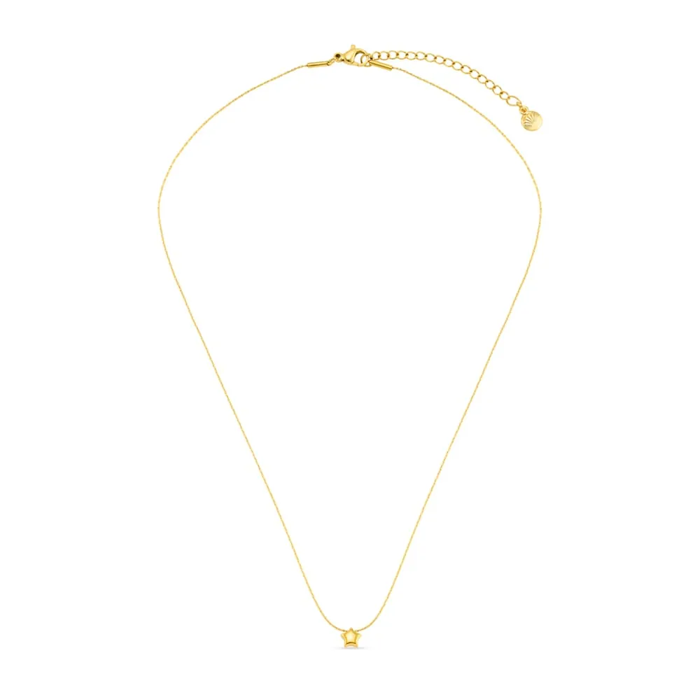 Orelia Fine Star Collar halskæde guld stjerne