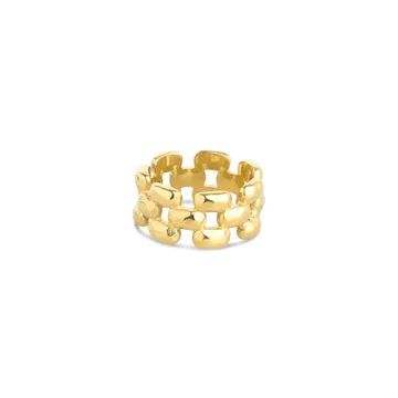 TIMI OF SWEDEN Elira chunky ring stål 17,5 mm
