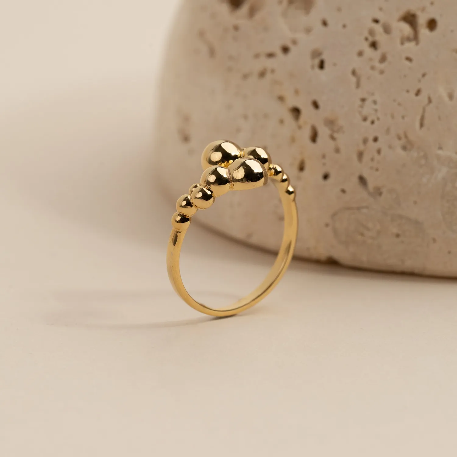 Sisi Copenhagen Paloma Golden ring forgyldt åben