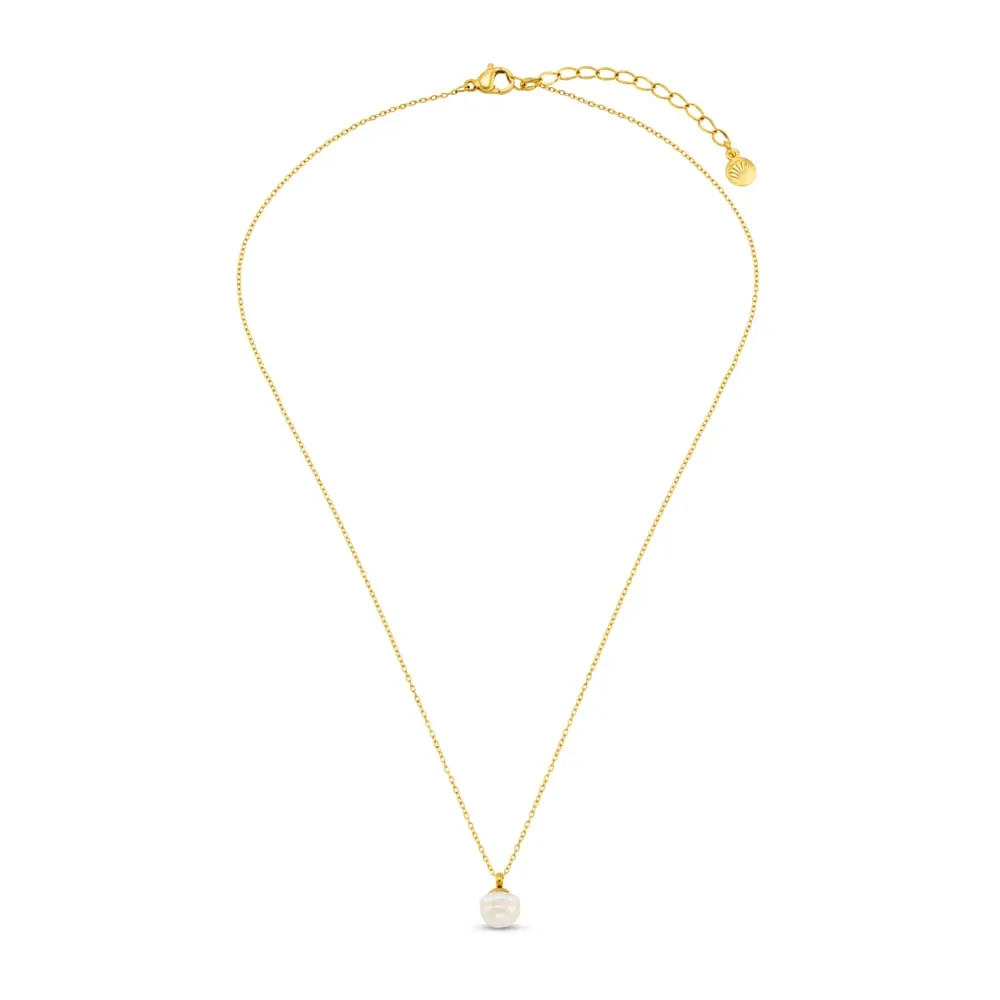 Orelia Organic Pearl Collar halskæde guld