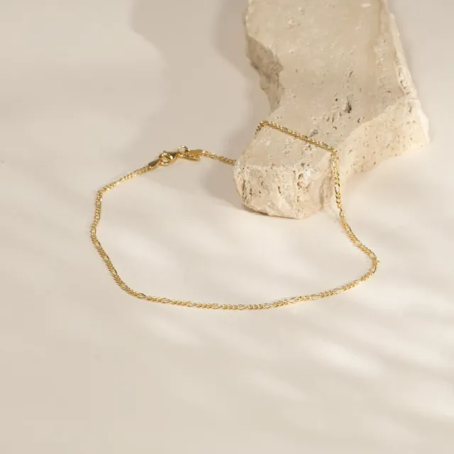 Sisi Copenhagen Frigga ankelkæde forgyldt 28 cm