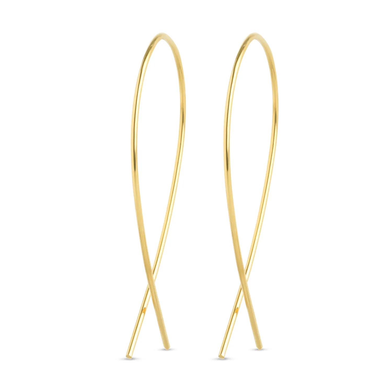 TIMI OF SWEDEN Zephyr øreringe guld 41 mm