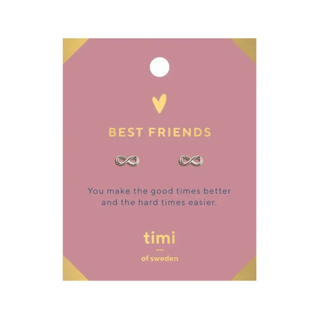 TIMI OF SWEDEN Best Friends Infinity øreringe klassisk